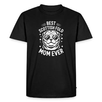 Scottish Folding Cats Scottish Fold Gift - Men's Premium Organic T-Shirt - black - Front - Nico (187cm)