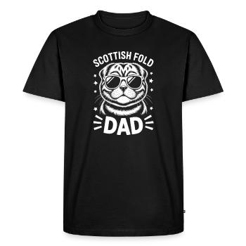 Scottish Folding Cats Scottish Fold Gift - Men's Premium Organic T-Shirt - black - Front - Nico (187cm)