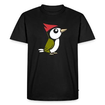 pivert - T-shirt Premium bio Homme - noir - Devant - Nico (187cm)