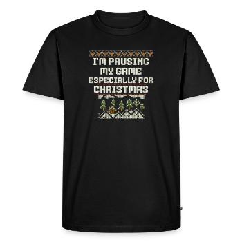Gaming Christmas for the holidays - Men's Premium Organic T-Shirt - black - Front - Nico (187cm)