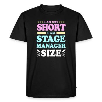 Theater Stage Manager Bühne - Men's Premium Organic T-Shirt - black - Front - Nico (187cm)