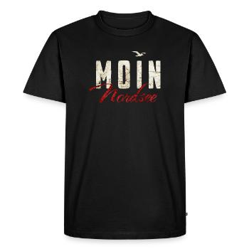 Mer du Nord - Moin - T-shirt Premium bio Homme - noir - Devant - Nico (187cm)