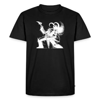 Dieu du rock des enfers Le métal tue le silence - T-shirt Premium bio Homme - noir - Devant - Nico (187cm)