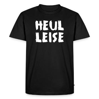 howl quietly - Men's Premium Organic T-Shirt - black - Front - Nico (187cm)