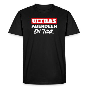 Ultras Aberdeen On Tour - Men's Premium Organic T-Shirt - black - Front - Nico (187cm)