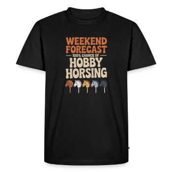 Hobby Horsing - T-shirt Premium bio Homme - noir - Devant - Nico (187cm)