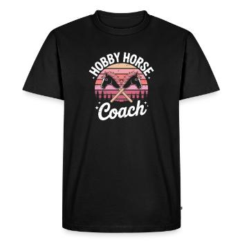 Hobby Horsing - T-shirt Premium bio Homme - noir - Devant - Nico (187cm)