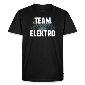 Team Electric Grilling Electricity Outdoor Fun - Men's Premium Organic T-Shirt - black - Front - Nico (187cm)