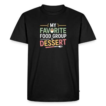 Diététicien diplômé en nutrition équilibrée - T-shirt Premium bio Homme - noir - Devant - Nico (187cm)