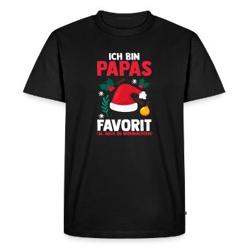 Le Noël préféré du père Noël - T-shirt Premium bio Homme - noir - Devant - Nico (187cm)