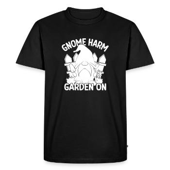 Gnome Costume Men Gnome Harm Garden On Gnome - Men's Premium Organic T-Shirt - black - Front - Nico (187cm)