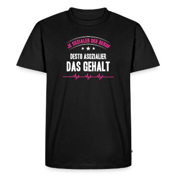Nurse Gifts Nursing Funny Nurse - Men's Premium Organic T-Shirt - black - Front - Nico (187cm)