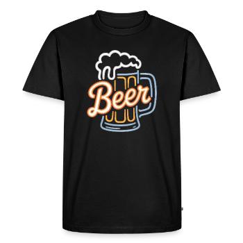 Beer - Cool Beer Logo - T-shirt Premium bio Homme - noir - Devant - Nico (187cm)