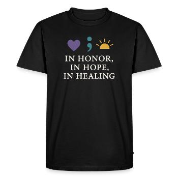 Suicide Loss Marche de souvenir Suicide - T-shirt Premium bio Homme - noir - Devant - Nico (187cm)