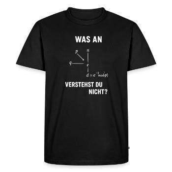 Computer Science Computer Scientist Funny IT Gift - Men's Premium Organic T-Shirt - black - Front - Nico (187cm)