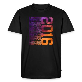 10 ANS ÉDITION LIMITÉE 2016 10E ANNIVERSAIRE - T-shirt Premium bio Homme - noir - Devant - Nico (187cm)