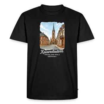Kaiserslautern - T-shirt Premium bio Homme - noir - Devant - Nico (187cm)