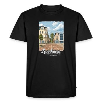 Leverkusen - T-shirt Premium bio Homme - noir - Devant - Nico (187cm)