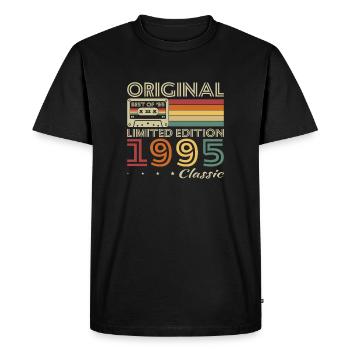 1995 Vintage Rétro Cadeau D'anniversaire - T-shirt Premium bio Homme - noir - Devant - Nico (187cm)