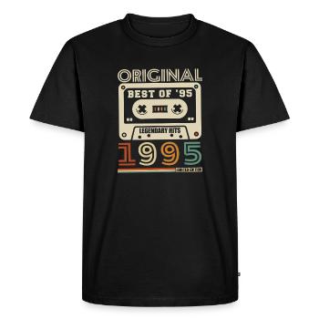 1995 Vintage Rétro Cadeau D'anniversaire - T-shirt Premium bio Homme - noir - Devant - Nico (187cm)