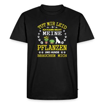 Gardener Saying Gardening Hobby Gardener Allotment Gardener - Men's Premium Organic T-Shirt - black - Front - Nico (187cm)