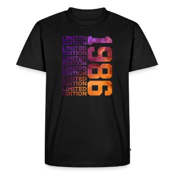 40 ANS ÉDITION LIMITÉE 1986 40E ANNIVERSAIRE - T-shirt Premium bio Homme - noir - Devant - Nico (187cm)