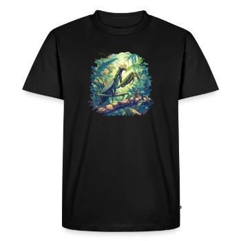 Mantes religieuses Mantes religieuses - T-shirt Premium bio Homme - noir - Devant - Nico (187cm)
