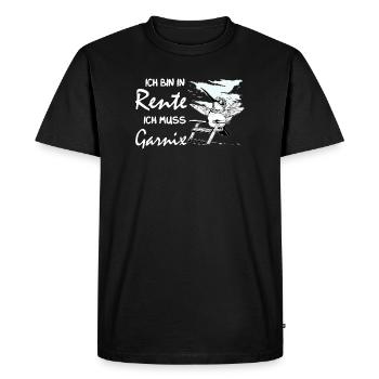 Drôle de design allemand à la retraite - T-shirt Premium bio Homme - noir - Devant - Nico (187cm)