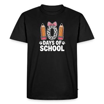 Leopard Pencil Back To School - Men's Premium Organic T-Shirt - black - Front - Nico (187cm)
