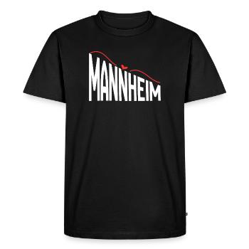 Mannheim - T-shirt Premium bio Homme - noir - Devant - Nico (187cm)