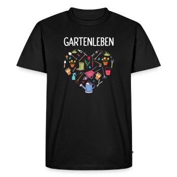 Garden Gardening Hobby Gardener Allotment Garden Funny - Men's Premium Organic T-Shirt - black - Front - Nico (187cm)
