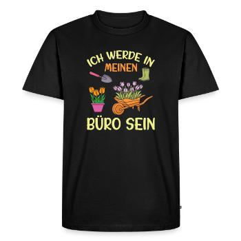 Gardener Saying Gardening Hobby Gardener Allotment Gardener - Men's Premium Organic T-Shirt - black - Front - Nico (187cm)
