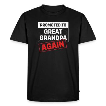Grandpa Grandpa Grandchild Grandpa - Men's Premium Organic T-Shirt - black - Front - Nico (187cm)