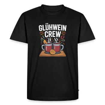 Mulled Wine Crew Merry Christmas Market - Men's Premium Organic T-Shirt - black - Front - Nico (187cm)