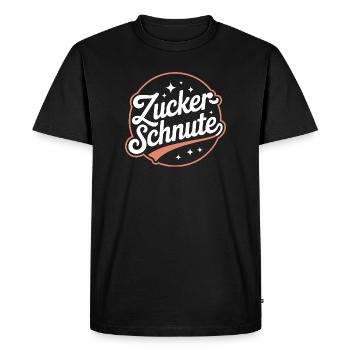 Museau sucré Dent sucrée Chocolat Sucre Museau - T-shirt Premium bio Homme - noir - Devant - Nico (187cm)