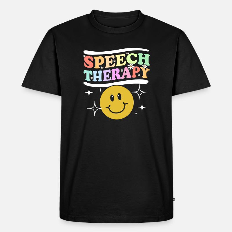 Logopädie Sprachtherapeut Logopäde - Männer Premium Bio T-Shirt - Schwarz