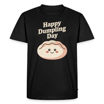Bonne Journée des Raviolis - T-shirt Premium bio Homme - noir - Devant - Nico (187cm)