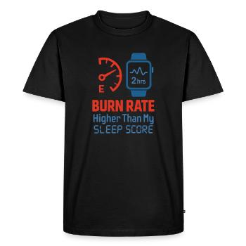 Fondateur de startup Survivant à l’épuisement professionnel : se rétablit - T-shirt Premium bio Homme - noir - Devant - Nico (187cm)