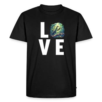 Mantes religieuses Mantes religieuses - T-shirt Premium bio Homme - noir - Devant - Nico (187cm)