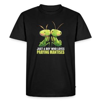 Praying mantises Praying mantis - Men's Premium Organic T-Shirt - black - Front - Nico (187cm)