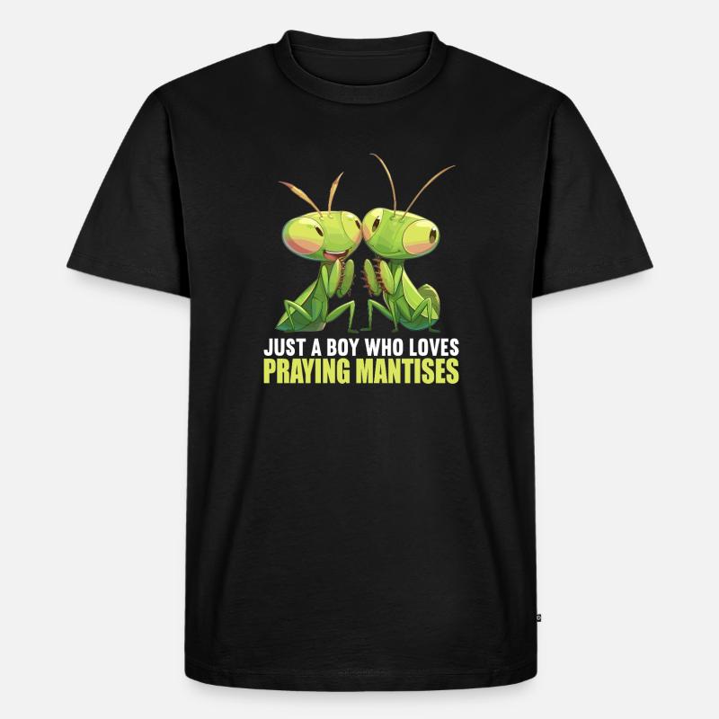 Gottesanbeterinnen Gottesanbeterin - Männer Premium Bio T-Shirt - Schwarz