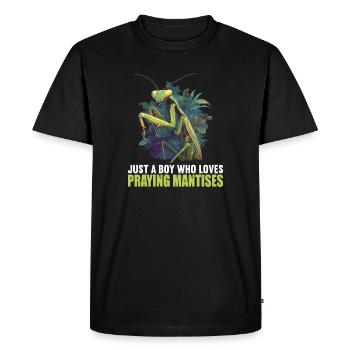 Mantes religieuses Mantes religieuses - T-shirt Premium bio Homme - noir - Devant - Nico (187cm)