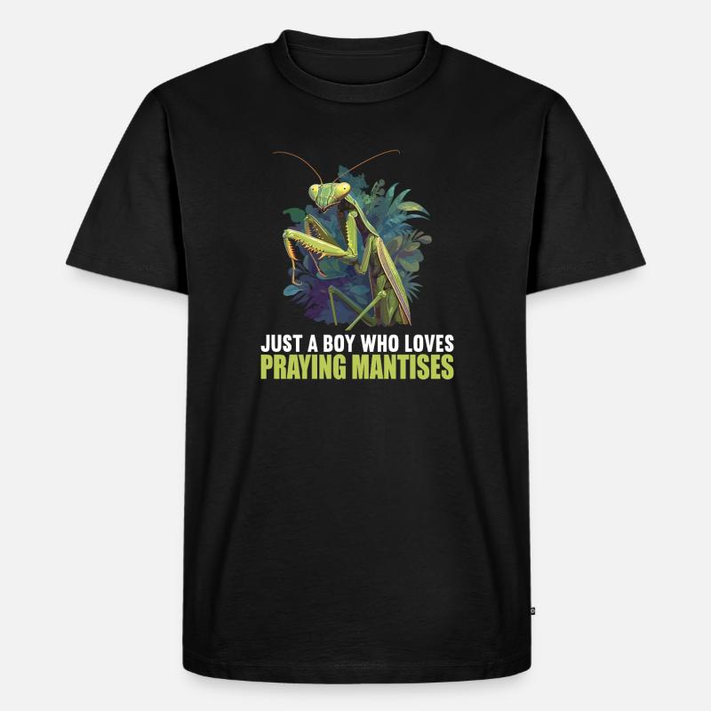 Gottesanbeterinnen Gottesanbeterin - Männer Premium Bio T-Shirt - Schwarz
