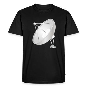 Antenne paraboise à l’aspect moderne et net - T-shirt Premium bio Homme - noir - Devant - Nico (187cm)