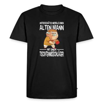 Cadeaux d’entraînement en karaté Entraînement en karaté - T-shirt Premium bio Homme - noir - Devant - Nico (187cm)