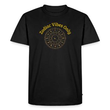 zodiac_vibes_only - T-shirt Premium bio Homme - noir - Devant - Nico (187cm)