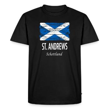 St. Andrews - T-shirt Premium bio Homme - noir - Devant - Nico (187cm)