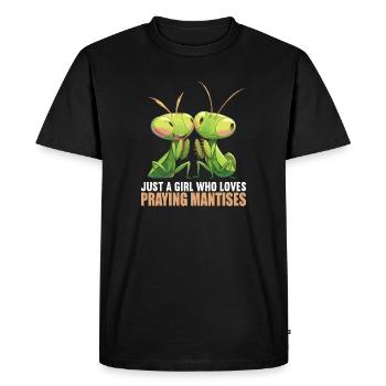 Praying mantises Praying mantis - Men's Premium Organic T-Shirt - black - Front - Nico (187cm)