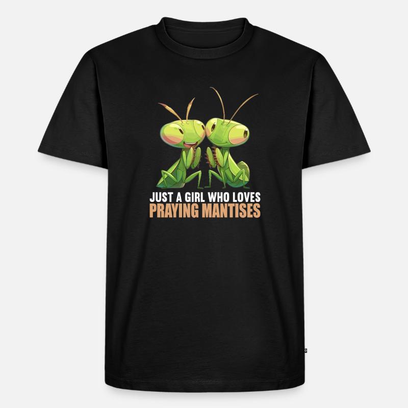 Gottesanbeterinnen Gottesanbeterin - Männer Premium Bio T-Shirt - Schwarz
