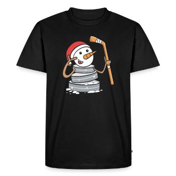 Para Handicap Eishockey - Men's Premium Organic T-Shirt - black - Front - Nico (187cm)